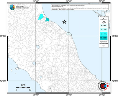Mappa territorio comunale con almeno 3 questionari