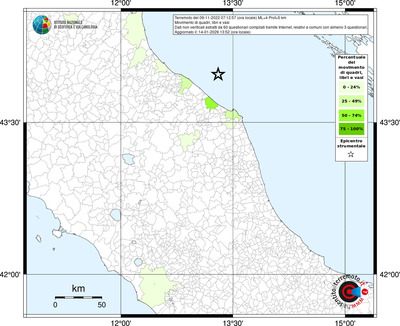Mappa territorio comunale con almeno 3 questionari