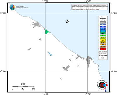 Mappa EMS - territori località