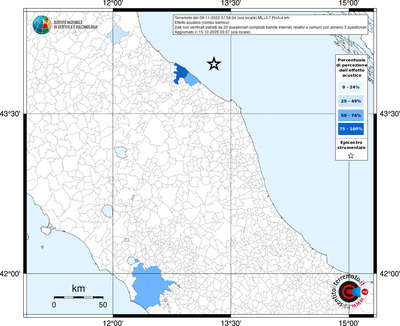 Mappa territorio comunale con almeno 3 questionari