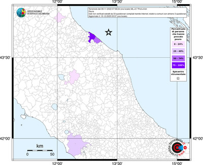 Mappa territorio comunale con almeno 3 questionari