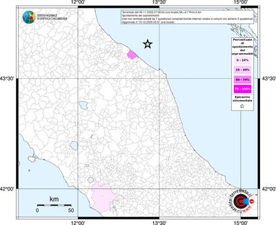 Mappa territorio comunale con almeno 3 questionari