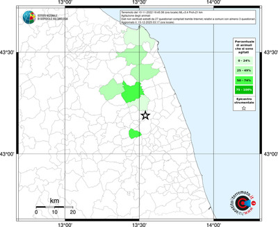 Mappa territorio comunale con almeno 3 questionari