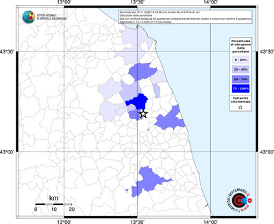 Mappa territorio comunale con almeno 3 questionari
