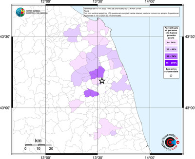 Mappa territorio comunale con almeno 3 questionari