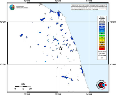 Mappa EMS - territori località