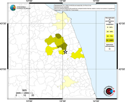 Mappa territorio comunale con almeno 3 questionari