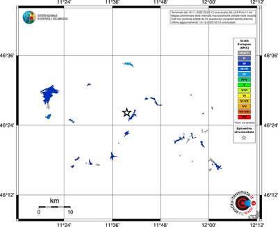 Mappa EMS - territori località