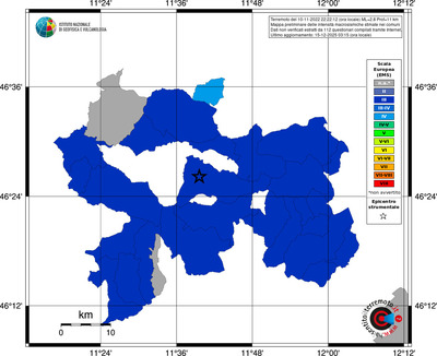 Mappa EMS - territori comuni