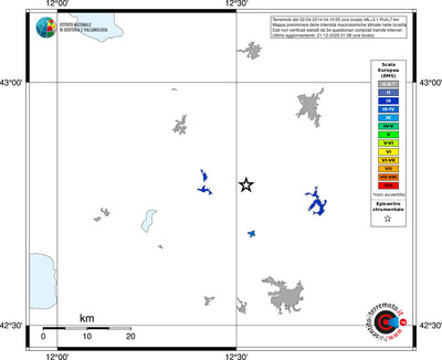 Mappa EMS - territori località