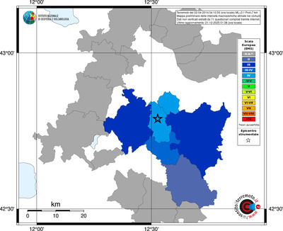 Mappa EMS - territori comuni