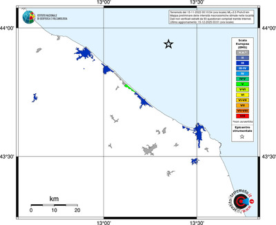 Mappa EMS - territori località