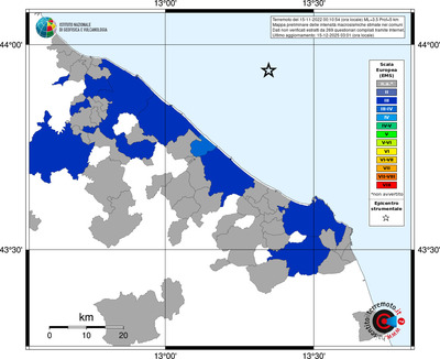 Mappa EMS - territori comuni