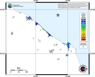 Mappa MCS - territori località