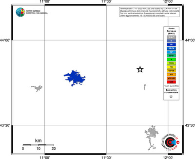 Mappa EMS - territori località