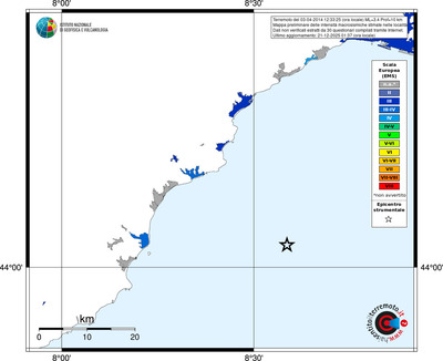 Mappa EMS - territori località
