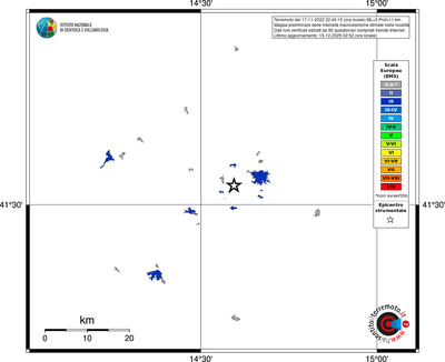 Mappa EMS - territori località