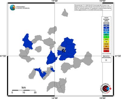 Mappa EMS - territori comuni