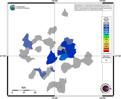 Mappa MCS - territori comuni
