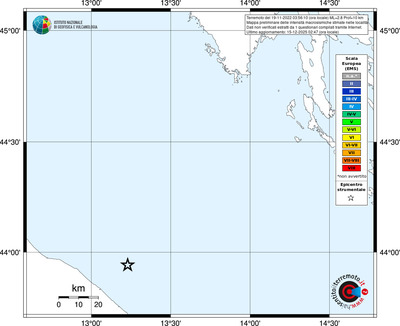 Mappa EMS - territori località