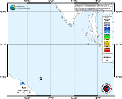 Mappa EMS - territori località
