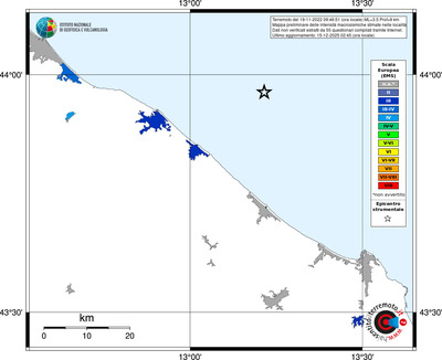 Mappa EMS - territori località