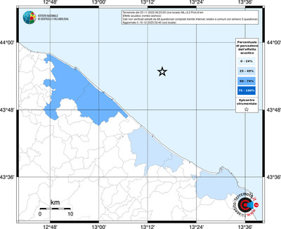 Mappa territorio comunale con almeno 3 questionari