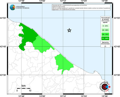 Mappa territorio comunale con almeno 3 questionari