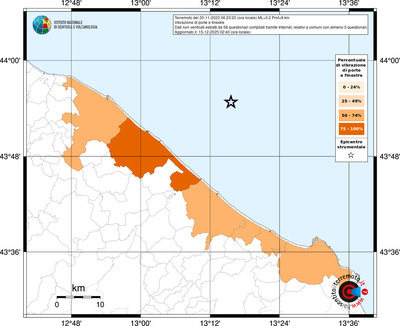 Mappa territorio comunale con almeno 3 questionari