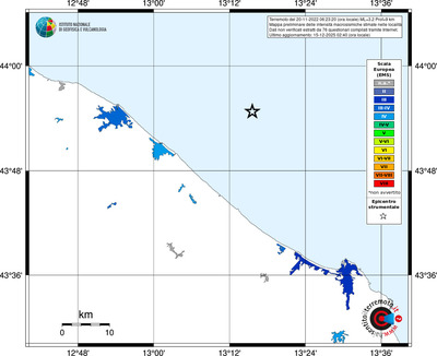 Mappa EMS - territori località