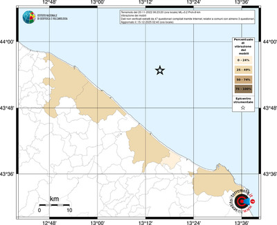 Mappa territorio comunale con almeno 3 questionari