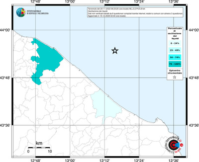 Mappa territorio comunale con almeno 3 questionari