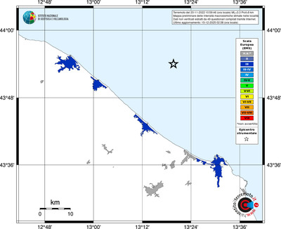 Mappa EMS - territori località