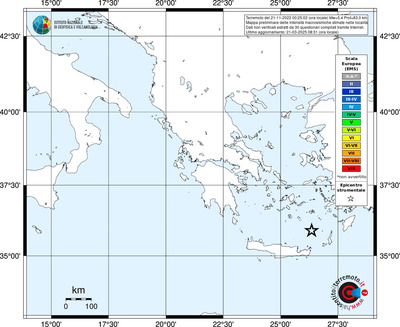 Mappa EMS - territori delle località