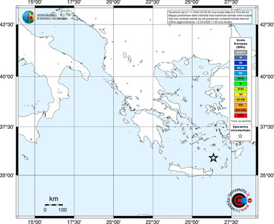 Mappa EMS - territori località