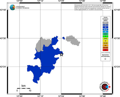 Mappa EMS - territori comuni