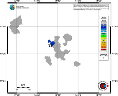 Mappa EMS - territori comuni