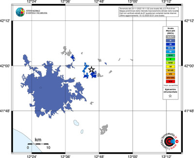 Mappa MCS - territori località