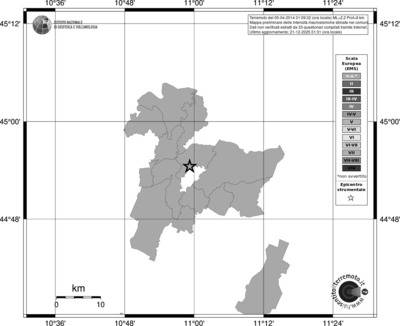 Mappa EMS - territori comuni