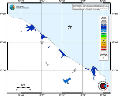 Mappa EMS - territori località
