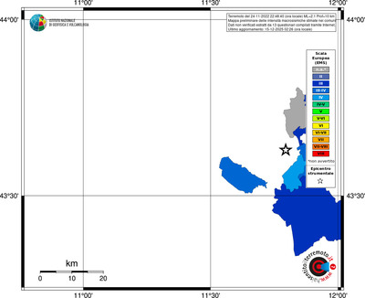 Mappa EMS - territori comuni
