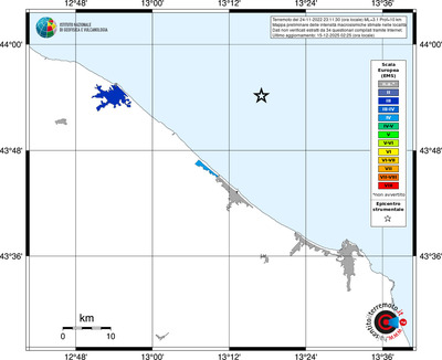 Mappa EMS - territori località
