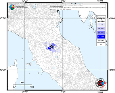 Mappa territorio comunale con almeno 3 questionari