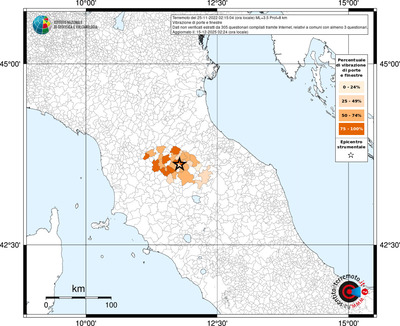 Mappa territorio comunale con almeno 3 questionari