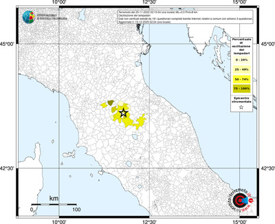 Mappa territorio comunale con almeno 3 questionari