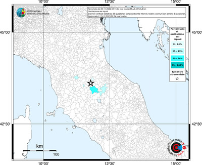 Mappa territorio comunale con almeno 3 questionari