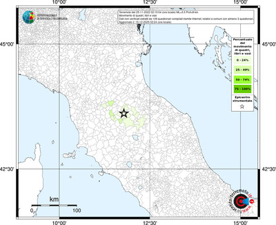 Mappa territorio comunale con almeno 3 questionari