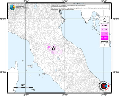 Mappa territorio comunale con almeno 3 questionari