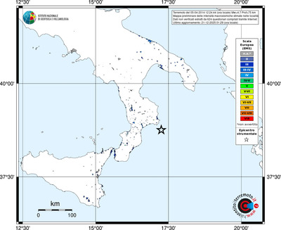 Mappa EMS - territori località