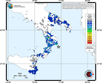 Mappa EMS - territori comuni